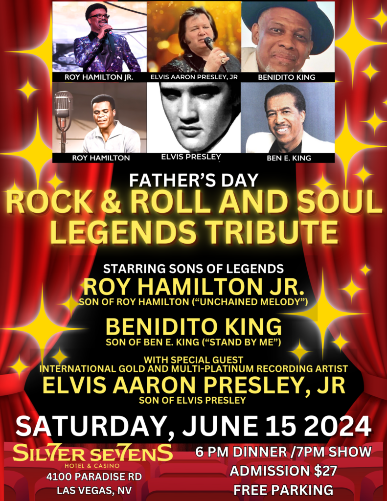 FATHER’S DAY ROCK & ROLL AND SOUL LEGENDS TRIBUTE – SATURDAY, JUNE 15 2024