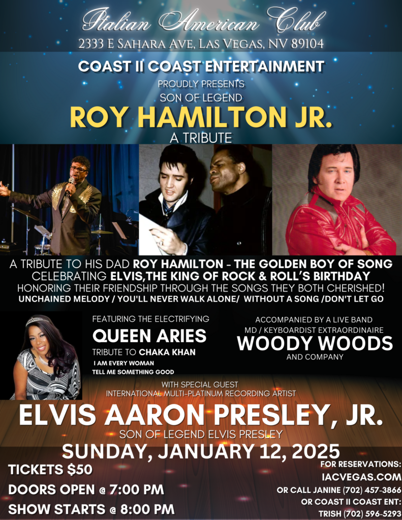 Son of Legend Roy Hamilton Jr. : A Tribute -Sunday, Jan 12, 2025